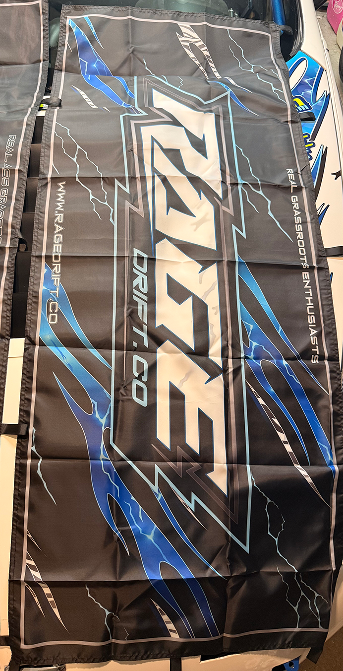 Rage Drift Co. “Lightning Tribal” Nobori Flag