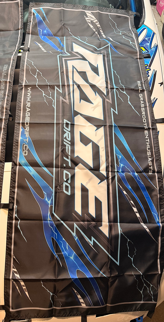Rage Drift Co. “Lightning Tribal” Nobori Flag
