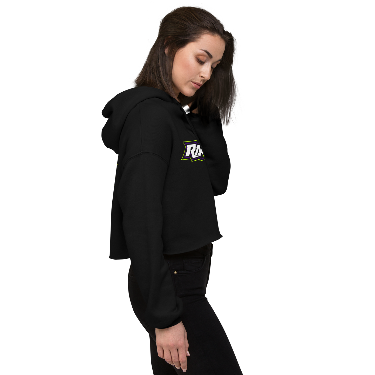 Drive Harder Crop Hoodie – Womens