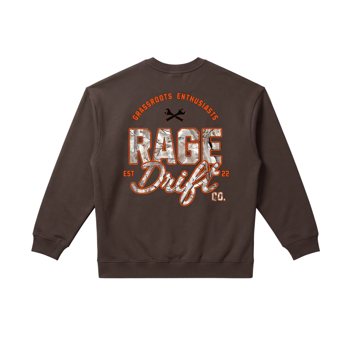 Grassroots Camo Varsity - Crewneck Sweatshirt