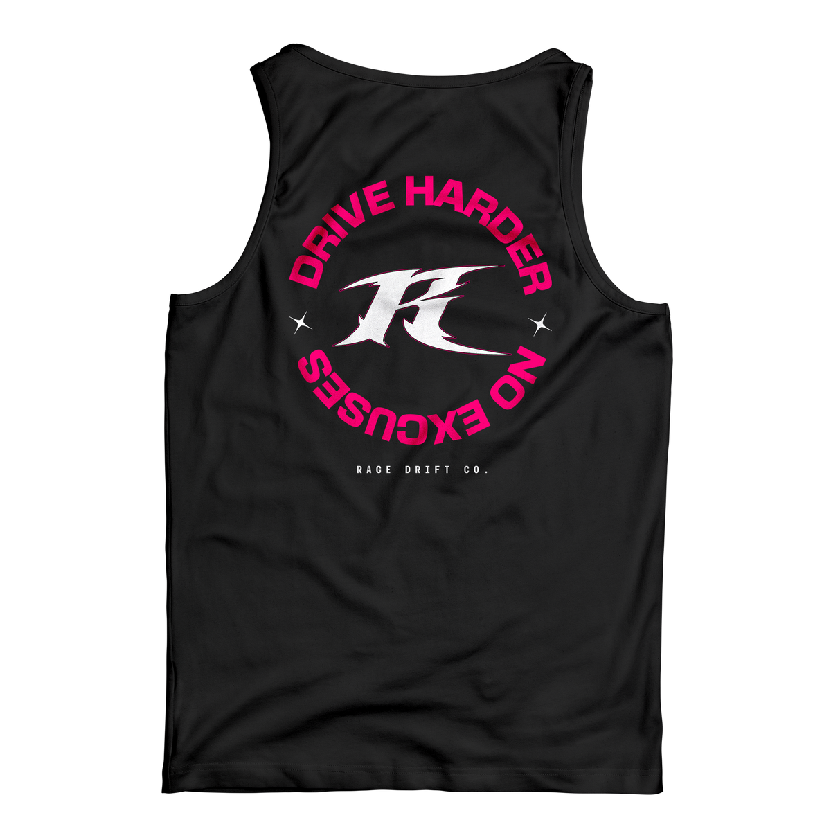 Drive Harder x No Excuses - Graphic Tank Top