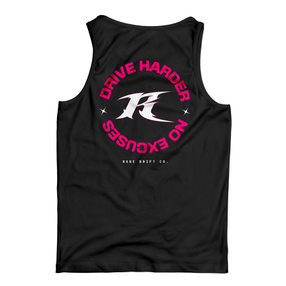 Drive Harder x No Excuses - Graphic Tank Top