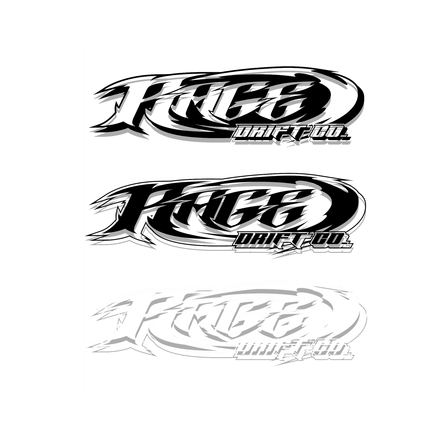 Tribal Logo Vinyl Outline - 8" x 2"