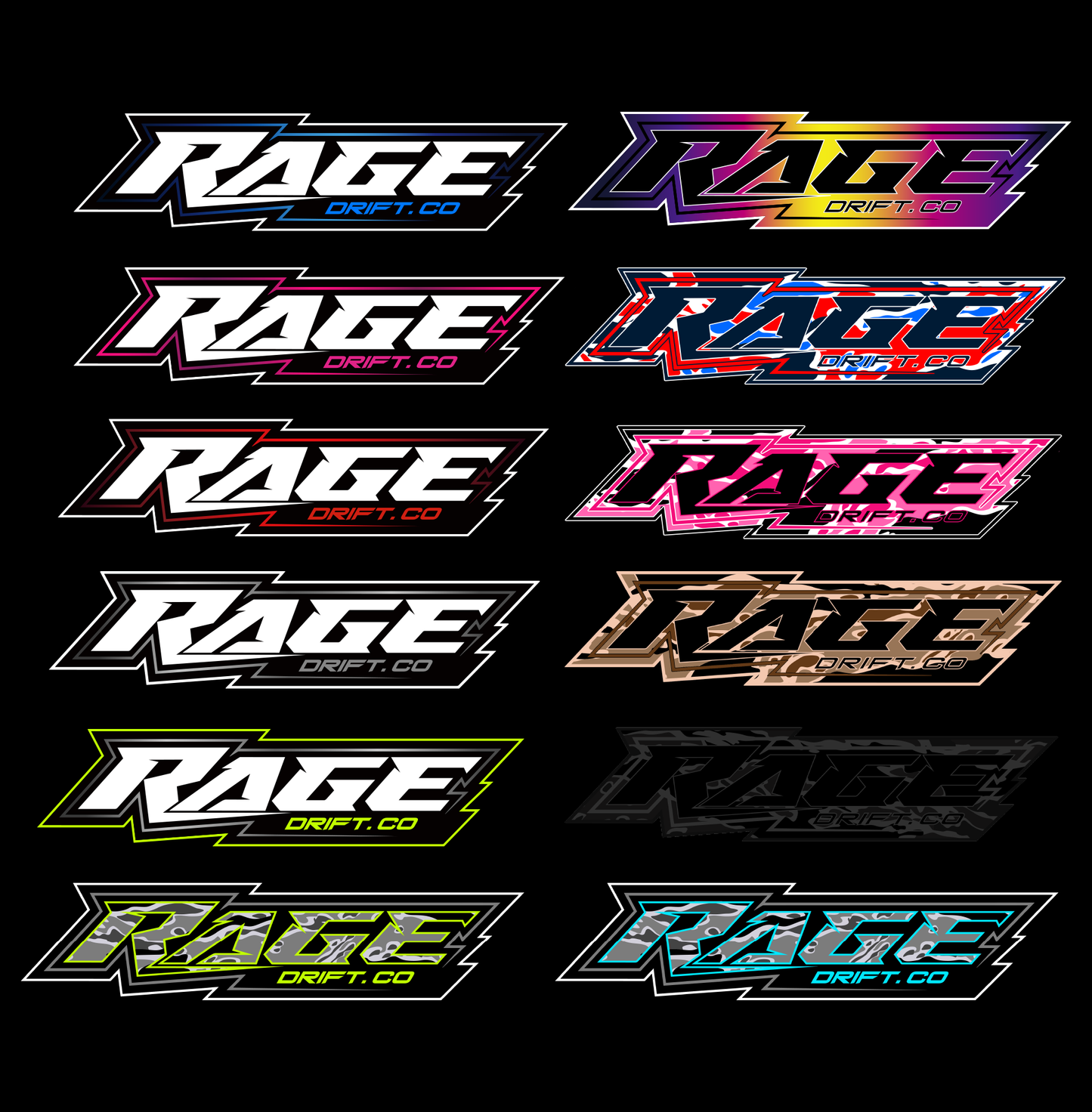 Rage Drift Co OG Sticker