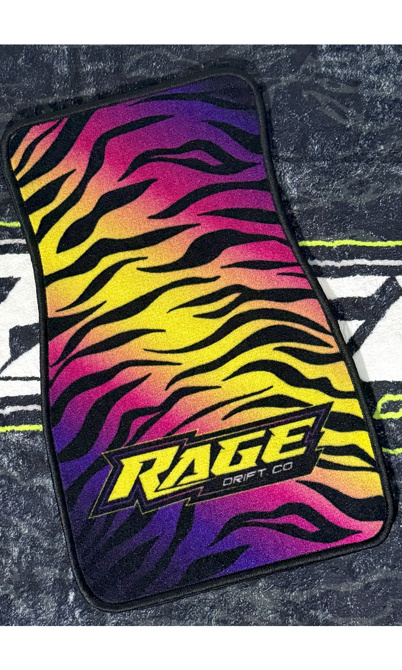 Sunset Tiger Floor Mats (Pair)-IN STOCK