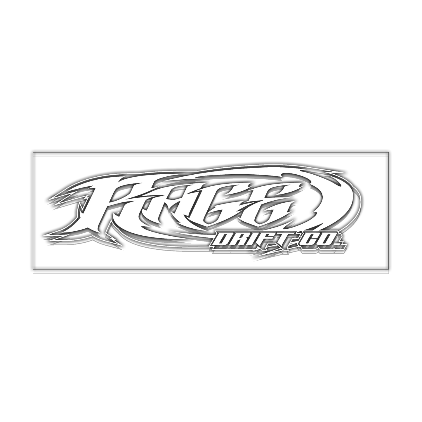 Tribal Logo White Outline Large - 19" x 6"