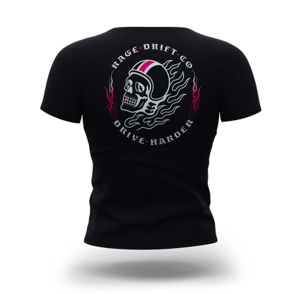 Women's Drive Harder Skull Tee | RAGE Drift Co.