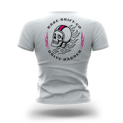 Women's Drive Harder Skull Tee | RAGE Drift Co.