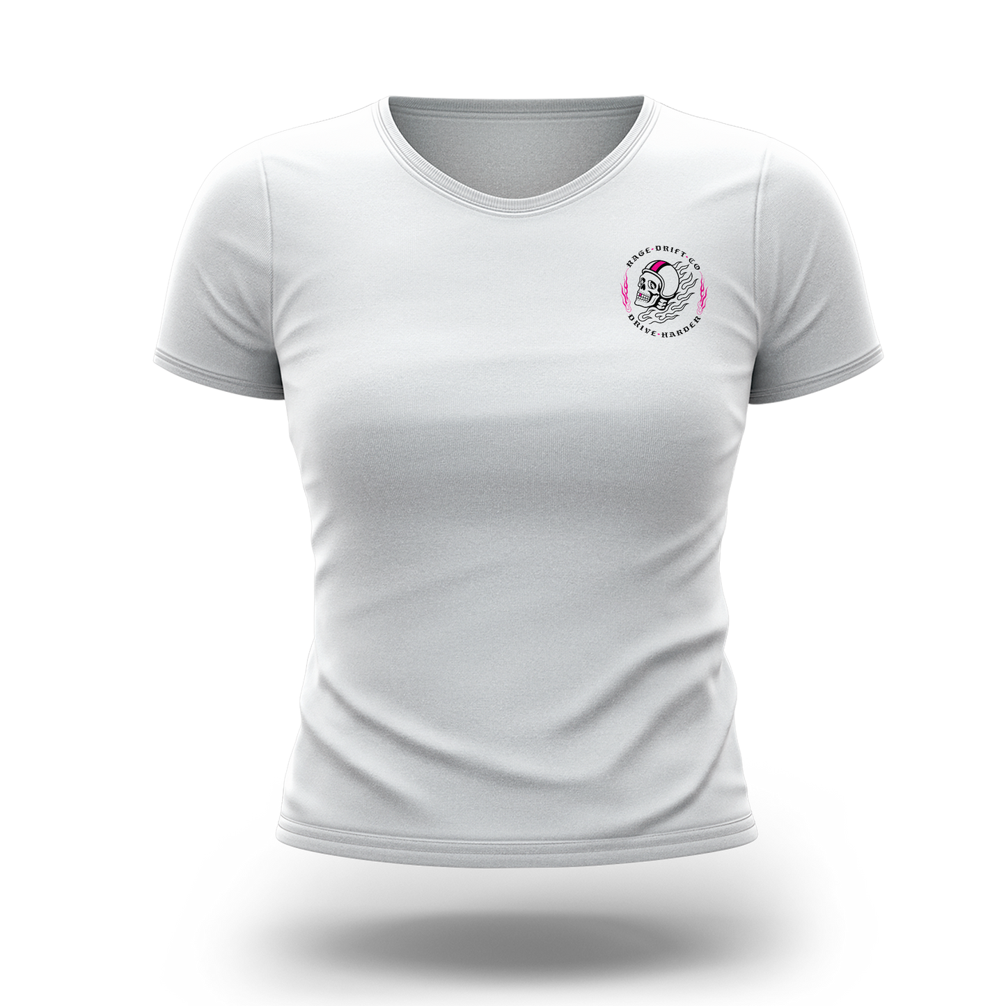Women's Drive Harder Skull Tee | RAGE Drift Co.
