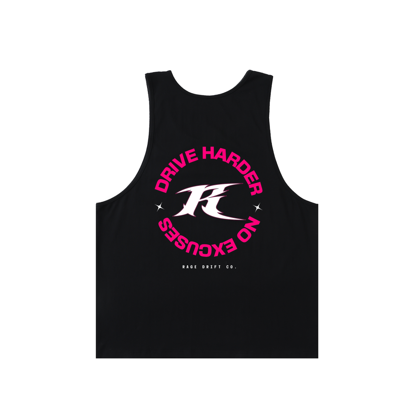 Drive Harder x No Excuses - Graphic Tank Top