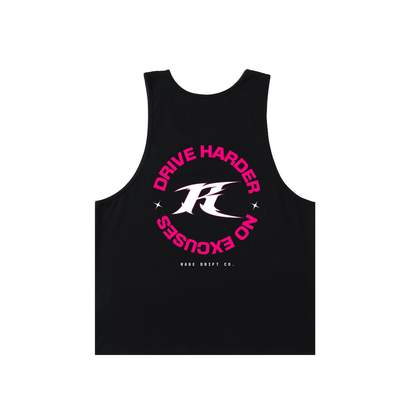 Drive Harder x No Excuses - Graphic Tank Top