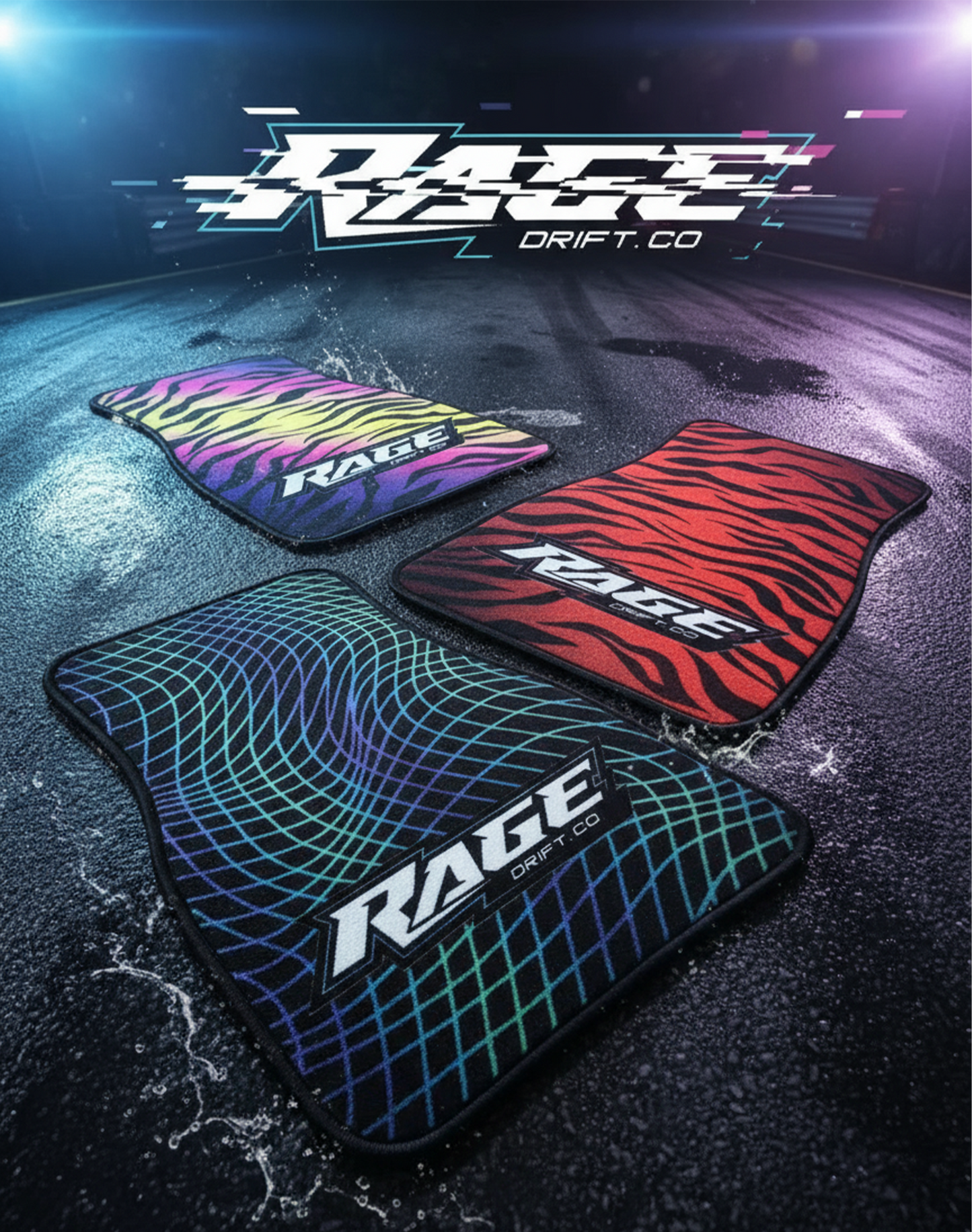 Hot Tiger Floor Mats (Pair) -IN STOCK