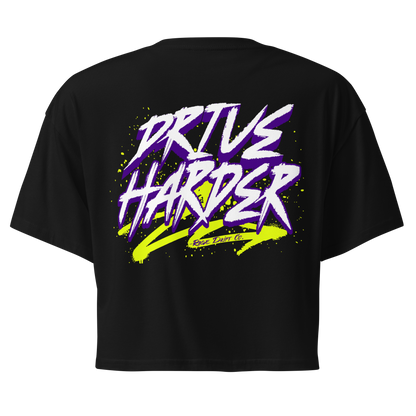 Drive Harder Crop Tee – Womens